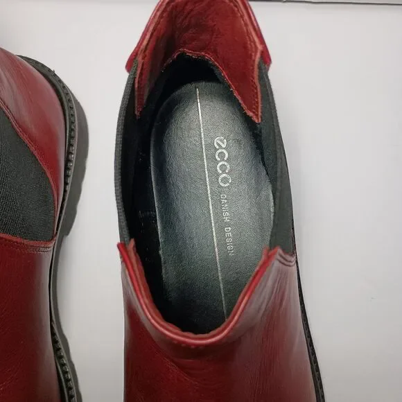 Ecco Red Ankle Boots - Picture 6 of 16
